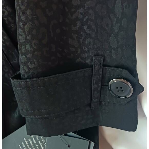 London Fog NWT Women's Black Trench Coat Size Small - Picture 5 of 11